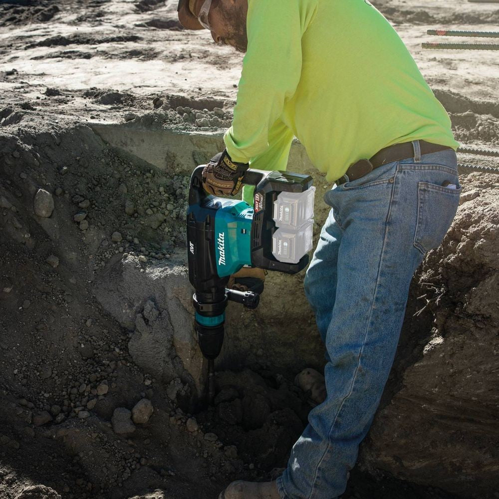 Makita GMH02Z 80V max (40V max X2) XGT Brushless 28 lb. AVT Demolition Hammer, accepts SDS-MAX bits, AWS Capable (Tool Only) - 12