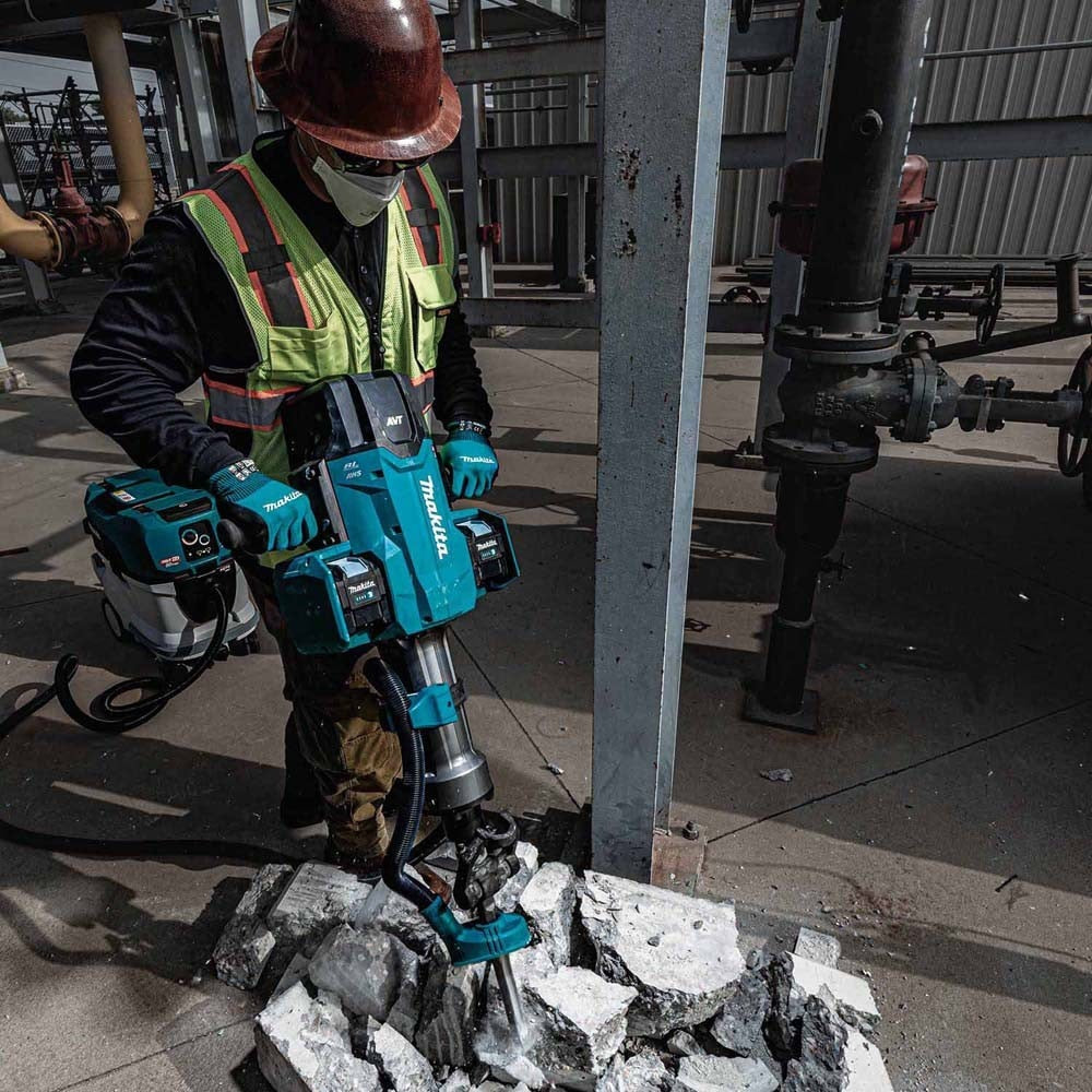 Makita GMH04PL4X 80V max XGT Brushless 70 lb. 1-1/8" Hex AVT Breaker Hammer Kit w/ 4 Batt (8.0Ah) - 19