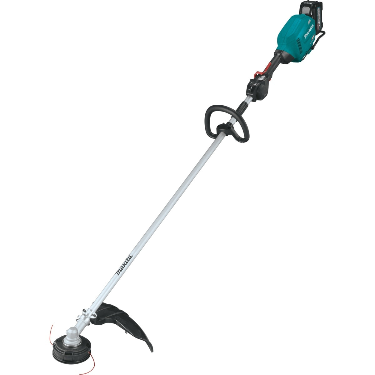 Makita GRU07T 40V Max XGT 18 inch Dual Rotation High Torque Brushless Cordless String Trimmer Kit (2 5.0Ah Batteries, Charger, Shoulder Strap)