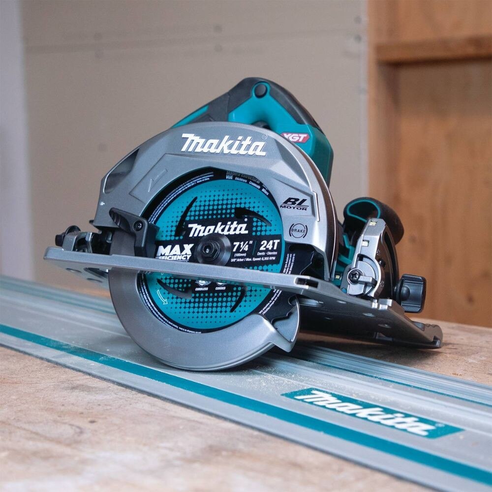 Makita GSH02M1 40V max XGT Brushless Cordless 7-1/4" Circular Saw Kit, guide rail compatible base, AWS Capable, bag, with one battery (4.0Ah) - 10