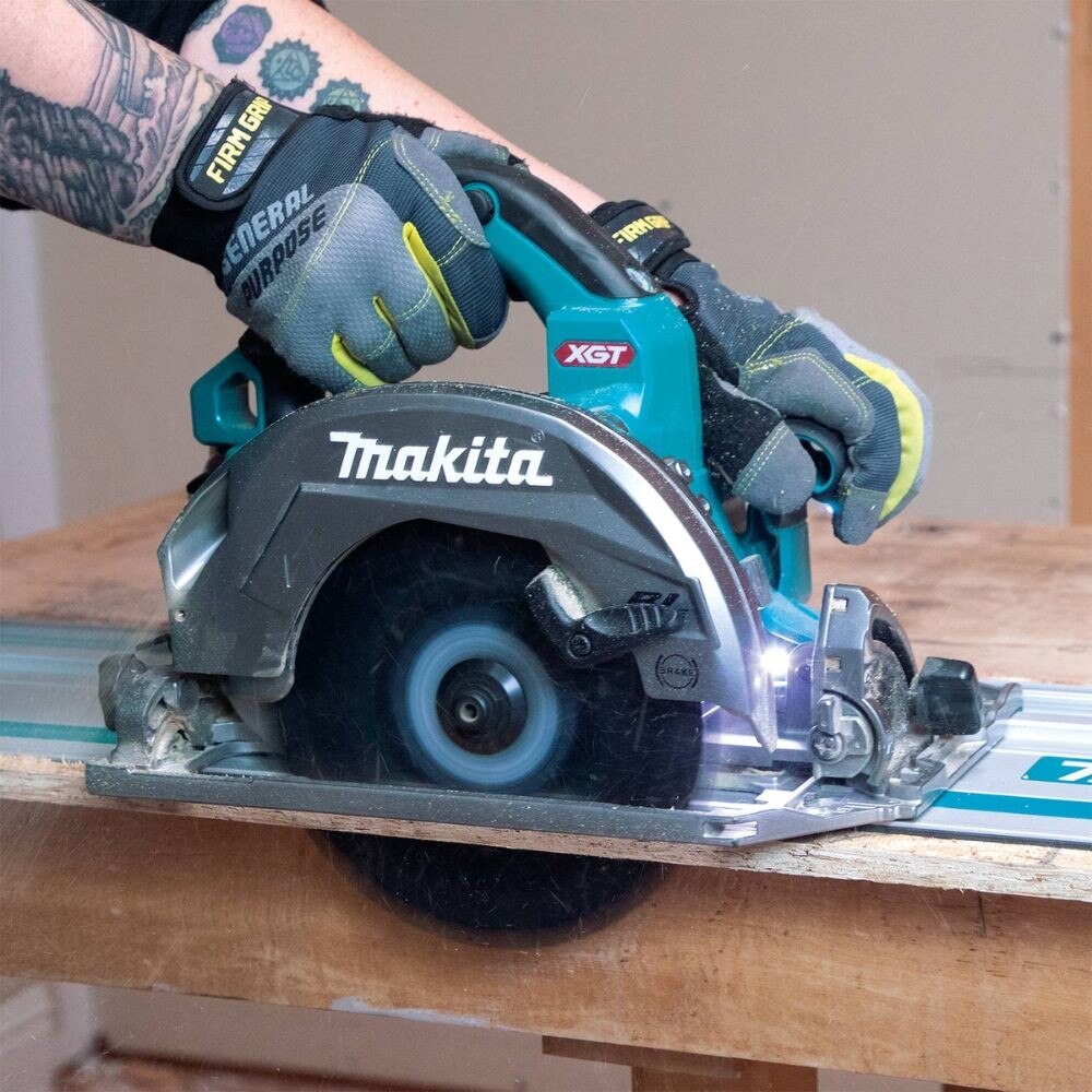 Makita GSH02M1 40V max XGT Brushless Cordless 7-1/4" Circular Saw Kit, guide rail compatible base, AWS Capable, bag, with one battery (4.0Ah) - 13
