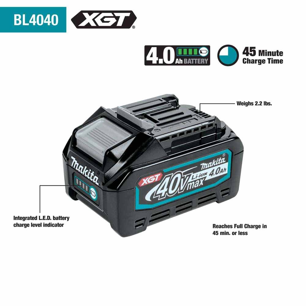 Makita GT201SM 40V max XGT Brushless Cordless 2-Pc. Combo Kit (4.0Ah) - 4
