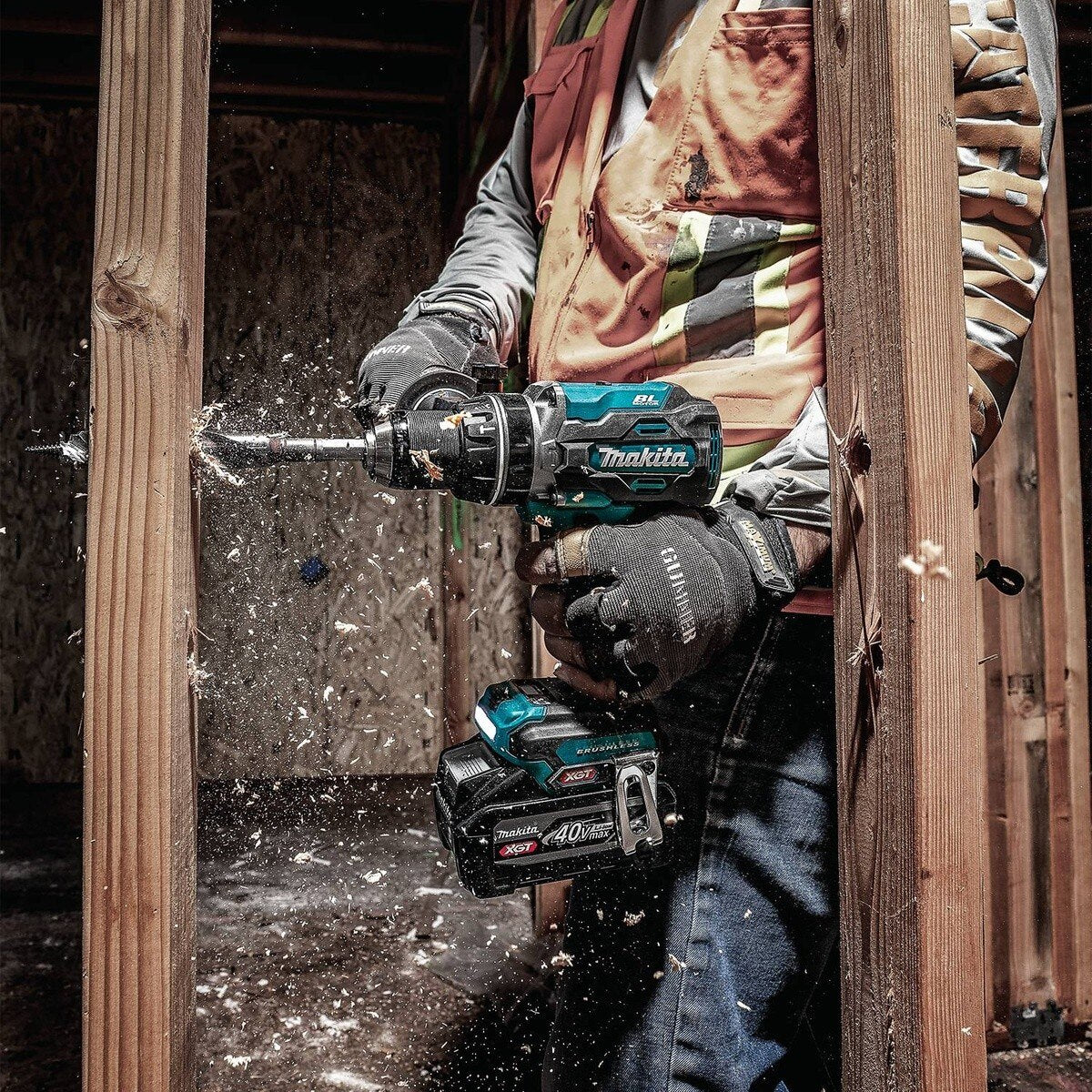 Makita GT202SU1D1 40V max XGT Brushless Cordless 2-Pc Combo Kit with Hammer Driver-Drill and Impact Driver (2 Batteries) - 9