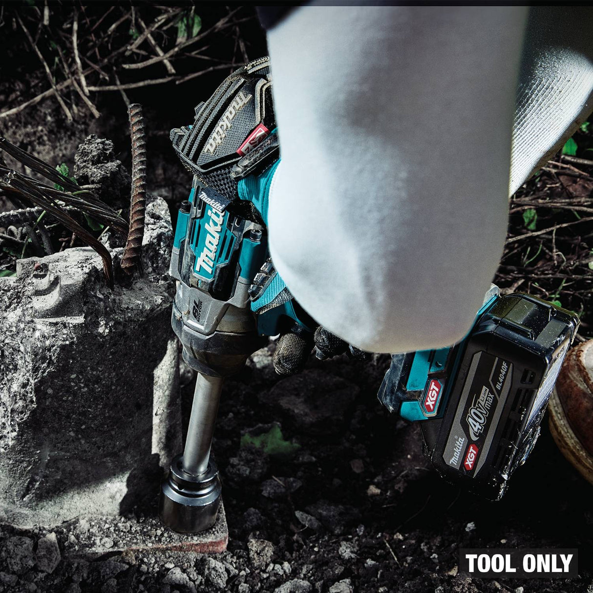 Makita GWT11Z 40V Max XGT Brushless Cordless 3/4" Sq. Drive Extended Anvil Impact Wrench Tool Only - 14