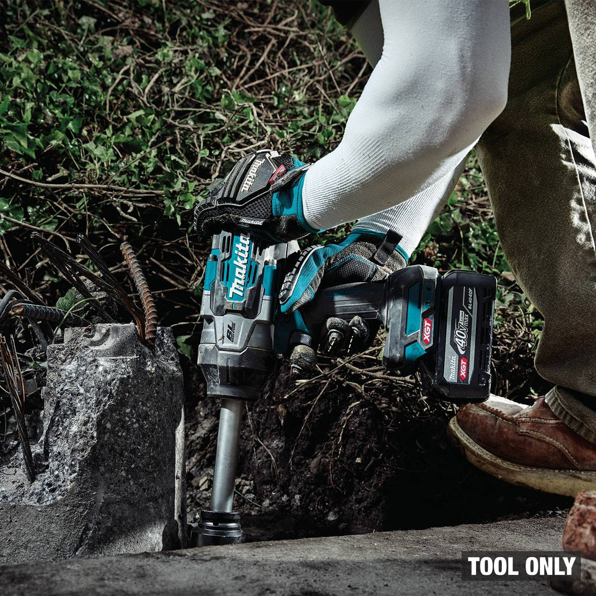 Makita GWT11Z 40V Max XGT Brushless Cordless 3/4" Sq. Drive Extended Anvil Impact Wrench Tool Only - 18