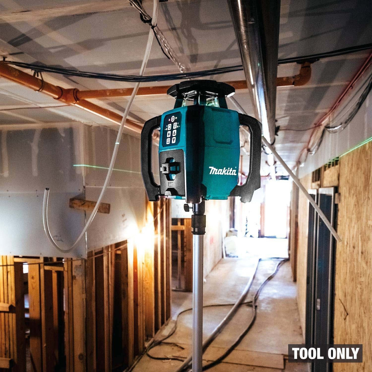 Makita SKR001Z 18V LXT Green Dual Slope 360 Degree Rotary Laser Level 2600 ft with Case (Tool Only) - 15