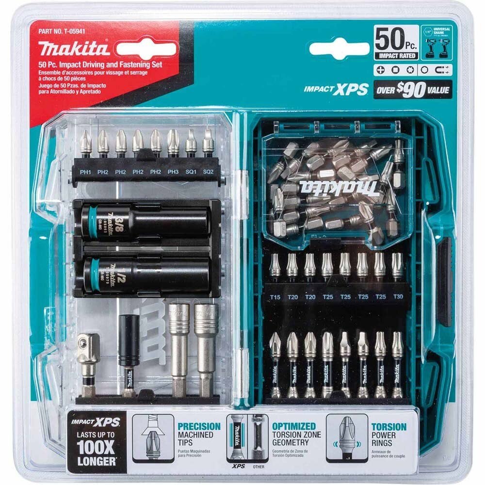 Makita T-05941 Impact XPS 50 Pc. Impact Driving and Fastening Bit Set - 2