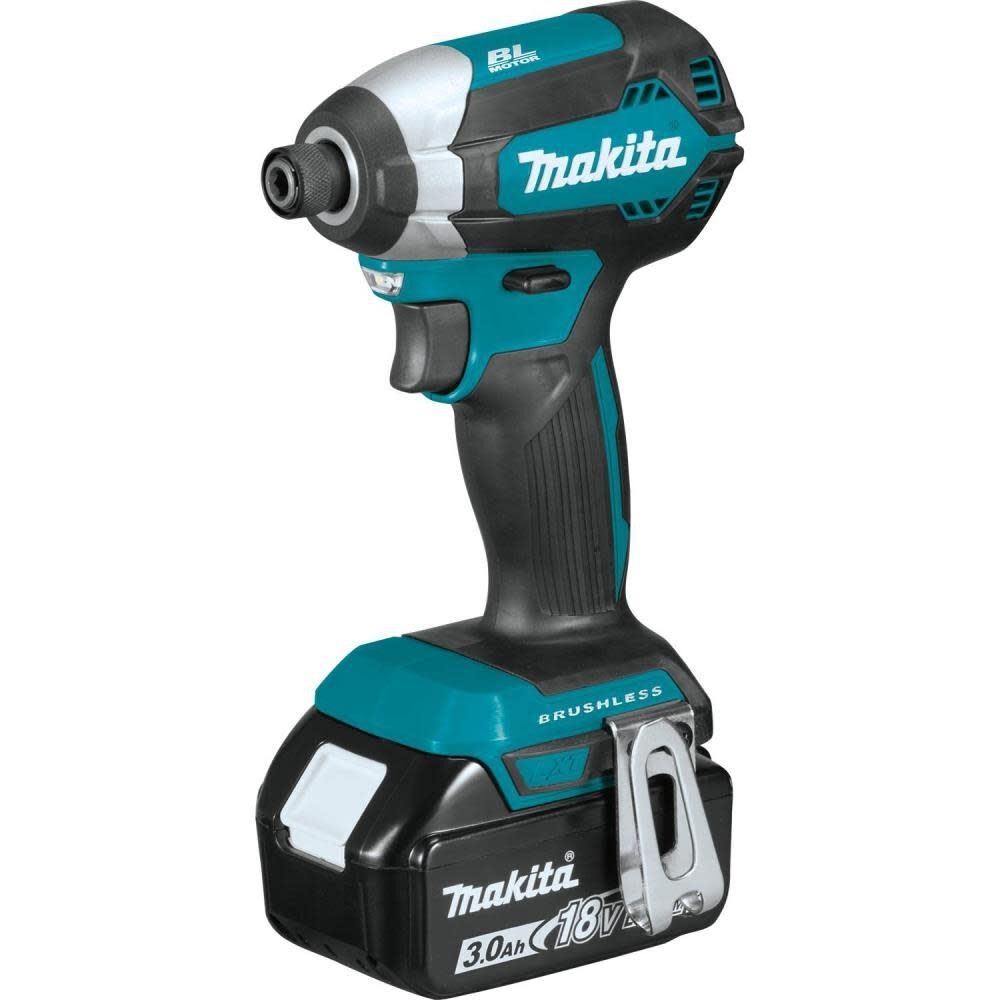 Makita XDT131X2 18V LXT Lithium-Ion Brushless Cordless 2 Pc. Combo Kit, XDT13Z, DML186W, bag (3.0Ah) - 3