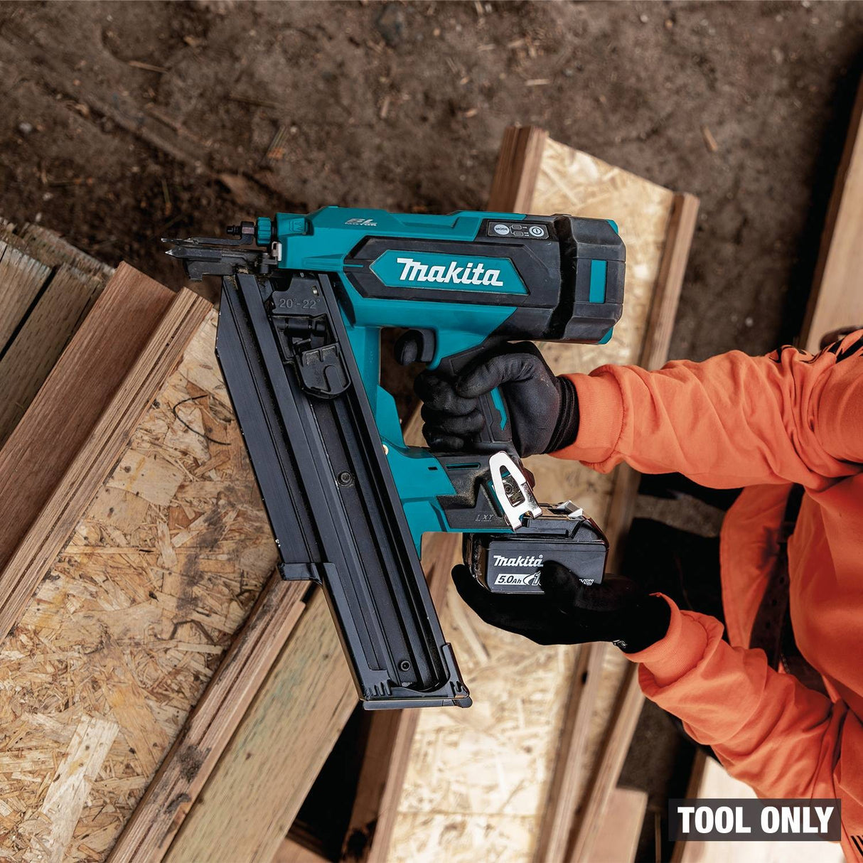 Makita XNB03Z 18V LXT Cordless 21 Degree Full Round Head 3-1/2" Framing Nailer (Tool Only) - 18