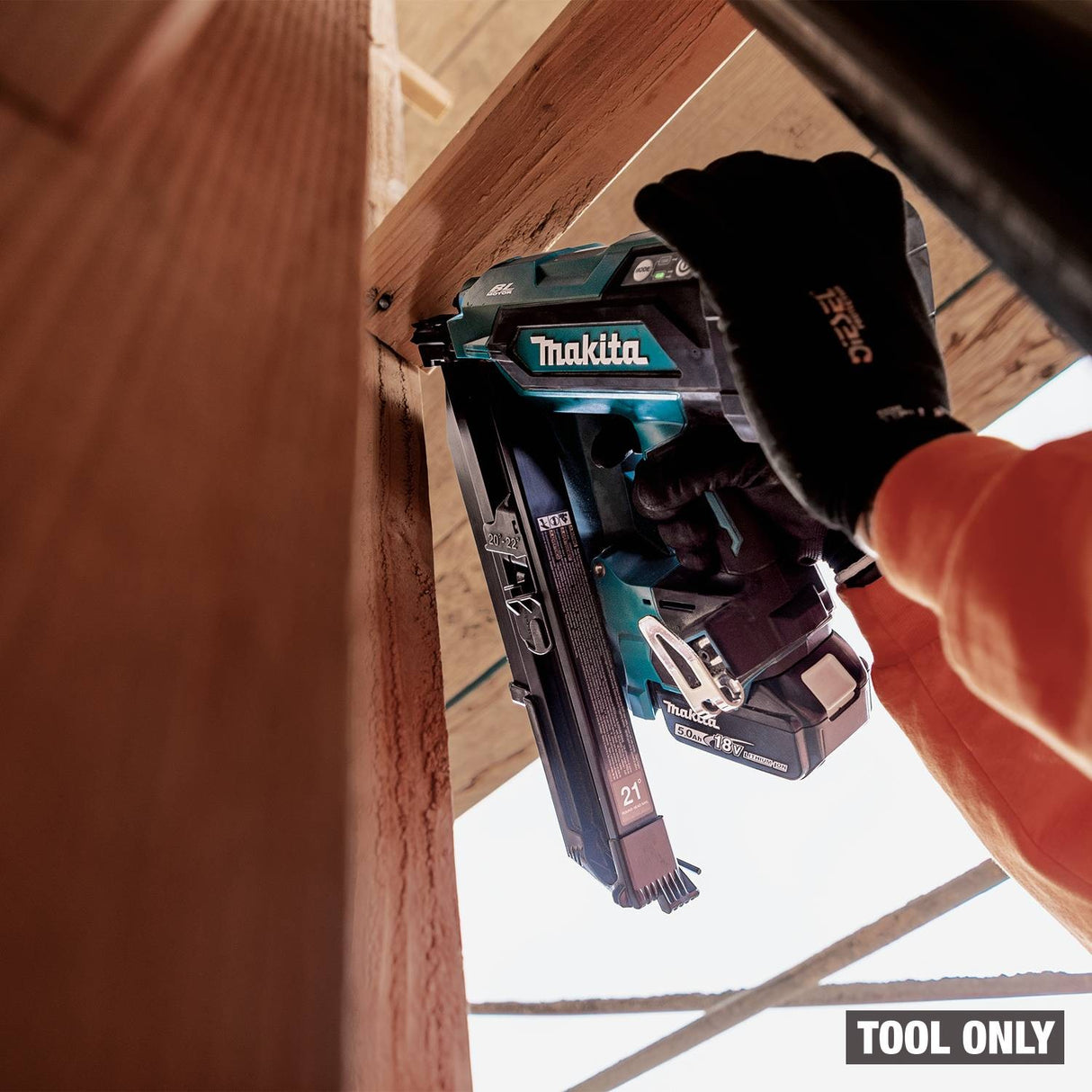 Makita XNB03Z 18V LXT Cordless 21 Degree Full Round Head 3-1/2" Framing Nailer (Tool Only) - 25