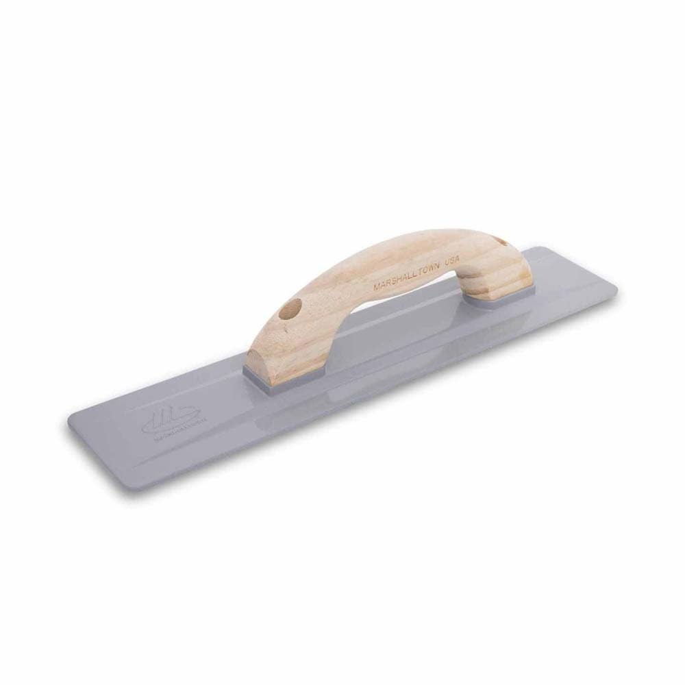 Marshalltown 06150LRW 16 x 3.5 in. Beveled Cast Magnesium Hand Float with Large Round Wood Handle