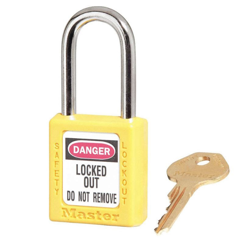 MasterLock 410kaylw Safety Lockout Yellow Keyed Alike 410 Series