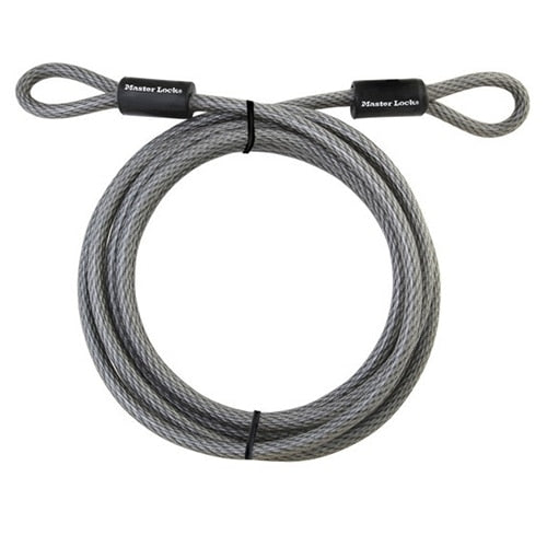 MasterLock 72DPF 15' Galvanized Steel Cable with Loop Ends