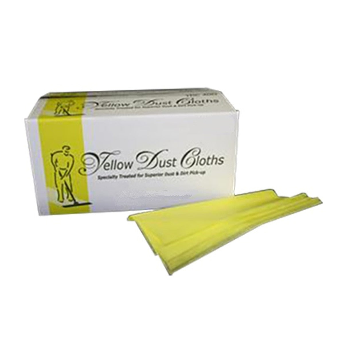 Mercantile Development 863-2424200 Yellow Disposable Dust Cloths 24" x 23" Oil Treated (200 Case)