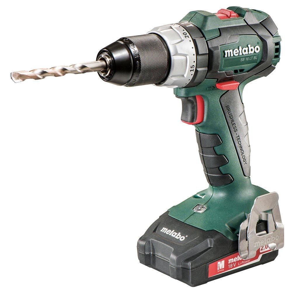 Metabo 602316520 SB 18 LT BL 18V 2Ah 2.0 Compact Hammer Drill with Plastic Carry Case