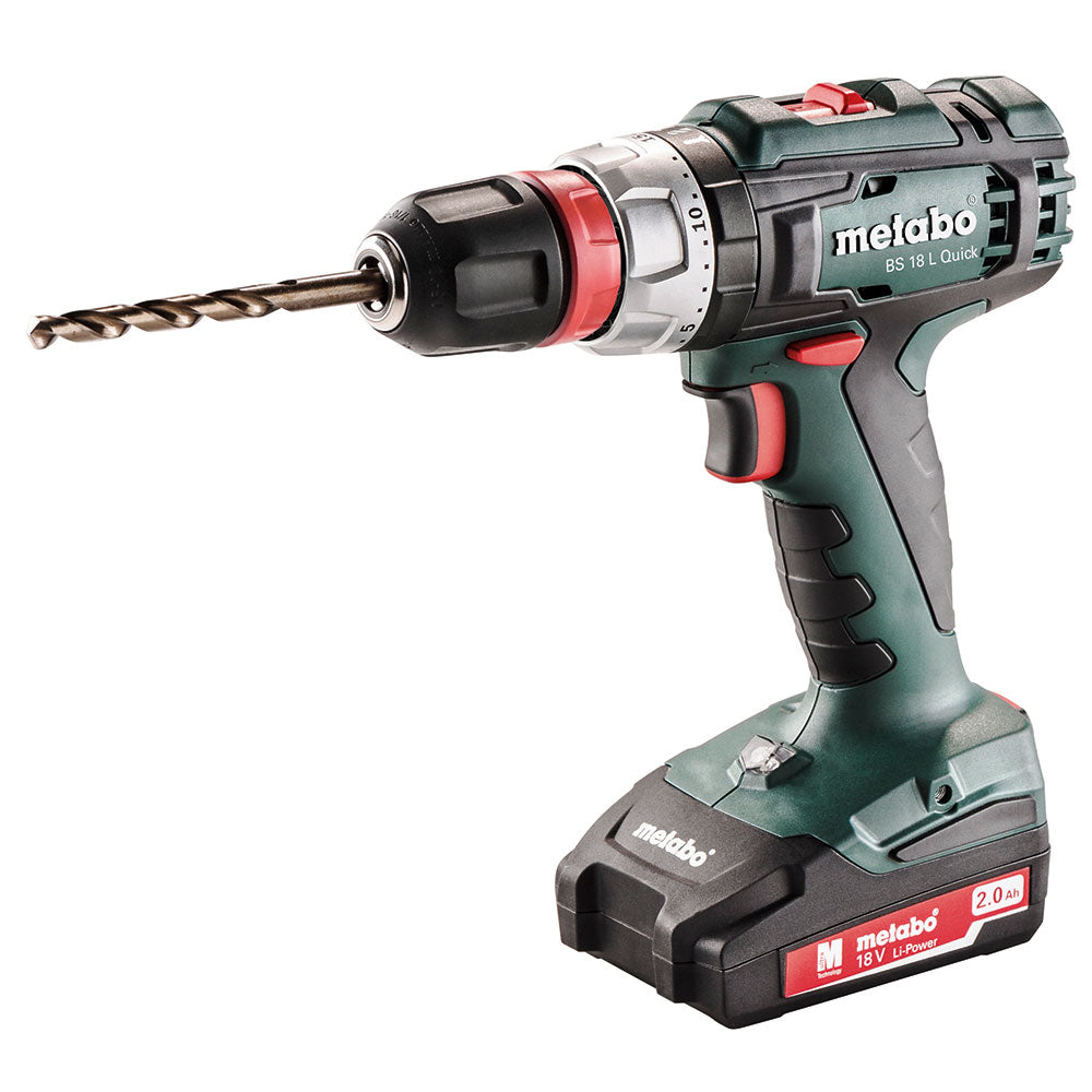 Metabo 602320520 BS 18 L Quick 18V 20MM 450/1800RPM 2.0 Compact Drill/Driver Kit