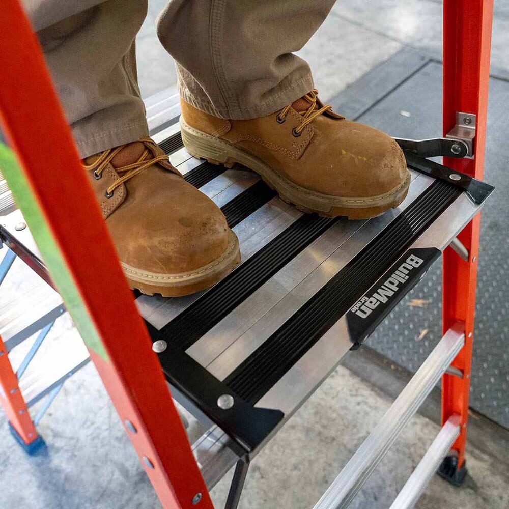 Metal Tech E-PSFB3T1A 3' Safespace Platform Fiberglass Step Ladder - 7