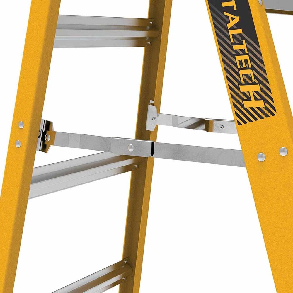 Metal Tech E-SLFB4T1A 4' Fiberglass Step Ladder 300 LB - 4