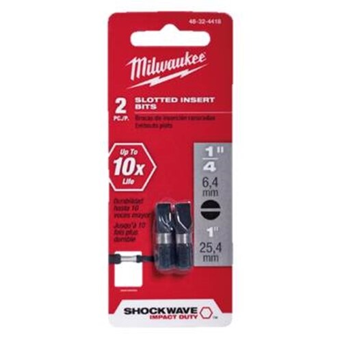 Milwaukee 48-32-4418 SL 1/4 1” Power Bit 2PK