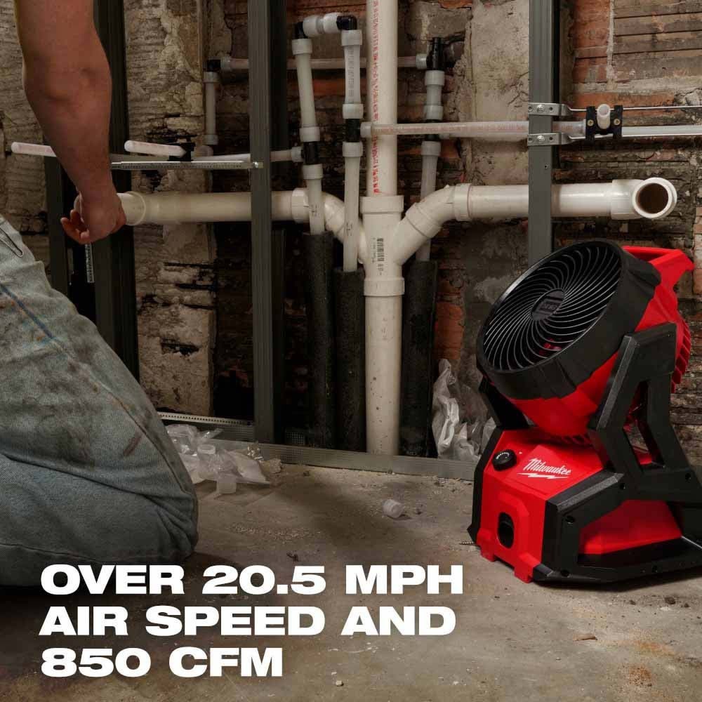 Milwaukee 0818-20 M18 Brushless PACKOUT Fan - 13