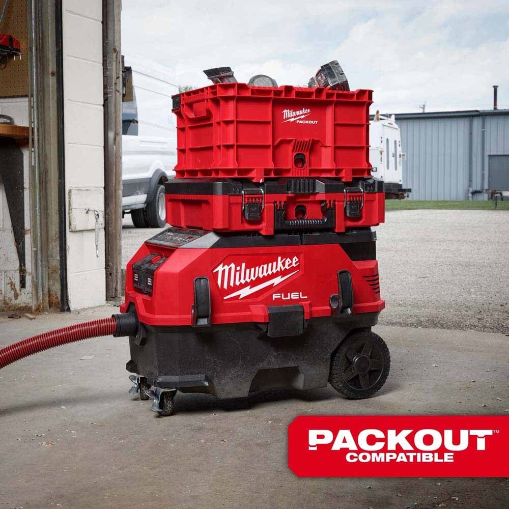 Milwaukee 0888-20 M18 FUEL 9 Gallon Dual Battery Dust Extractor with PACKOUT Compatibility - 6