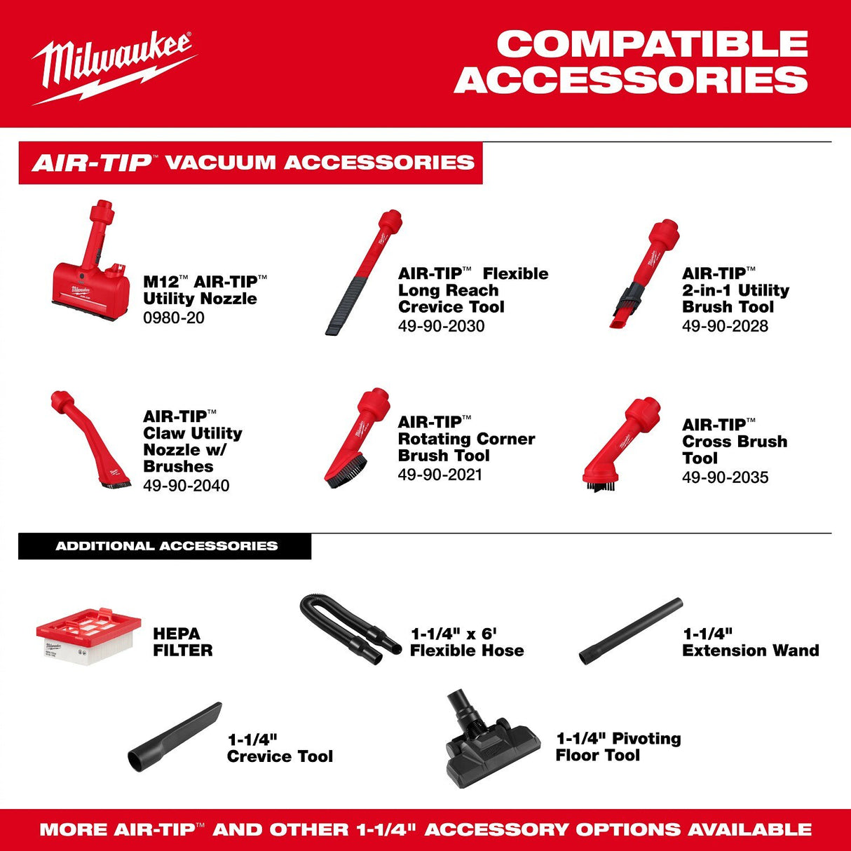 Milwaukee 0892-20 M18 Brushless Handheld Vacuum with HEPA filter and accessories (Tool Only) - 7