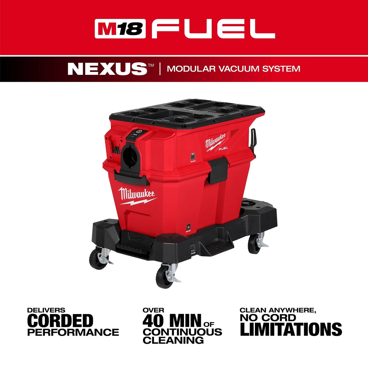 Milwaukee 0914-20 M18 FUEL NEXUS 6 GAL Wet/Dry Vacuum w/ VACLINK - 3