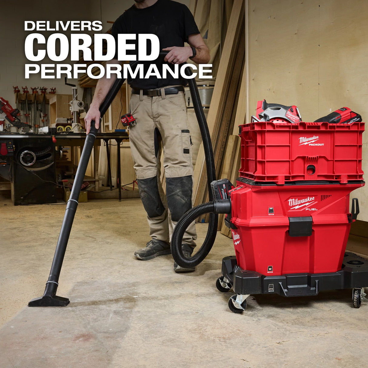 Milwaukee 0915-20 M18 FUEL NEXUS 6 GAL Wet/Dry Vacuum w/ PACKOUT Compatibility - 6