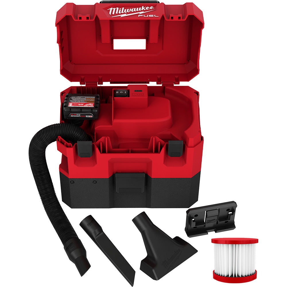 Milwaukee 0960-21 M12 FUEL 1.6 Gallon Wet/Dry Vacuum Kit - 7