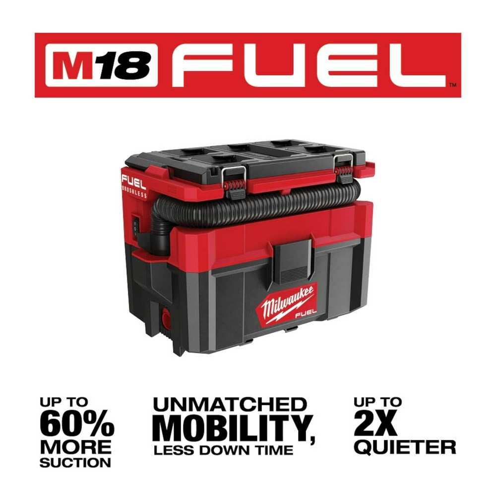 Milwaukee 0970-20 M18 FUEL PACKOUT 2.5 Gallon Wet/Dry Vacuum - 3