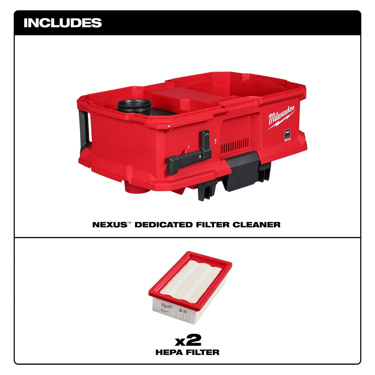 Milwaukee 0991-20 NEXUS Dedicated Filter Cleaner - 2