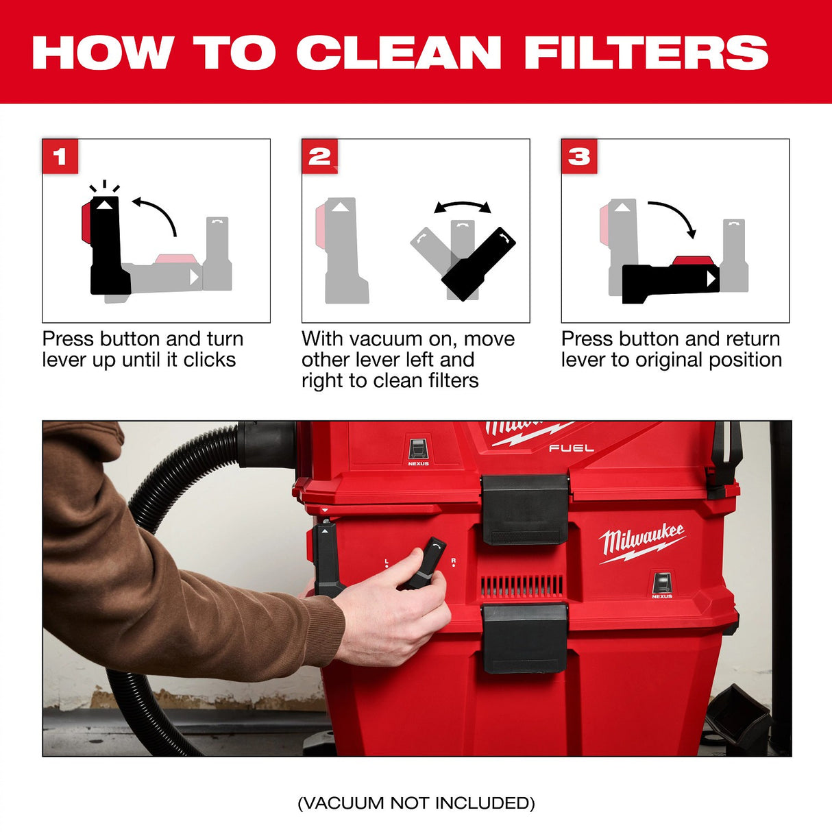 Milwaukee 0991-20 NEXUS Dedicated Filter Cleaner - 5