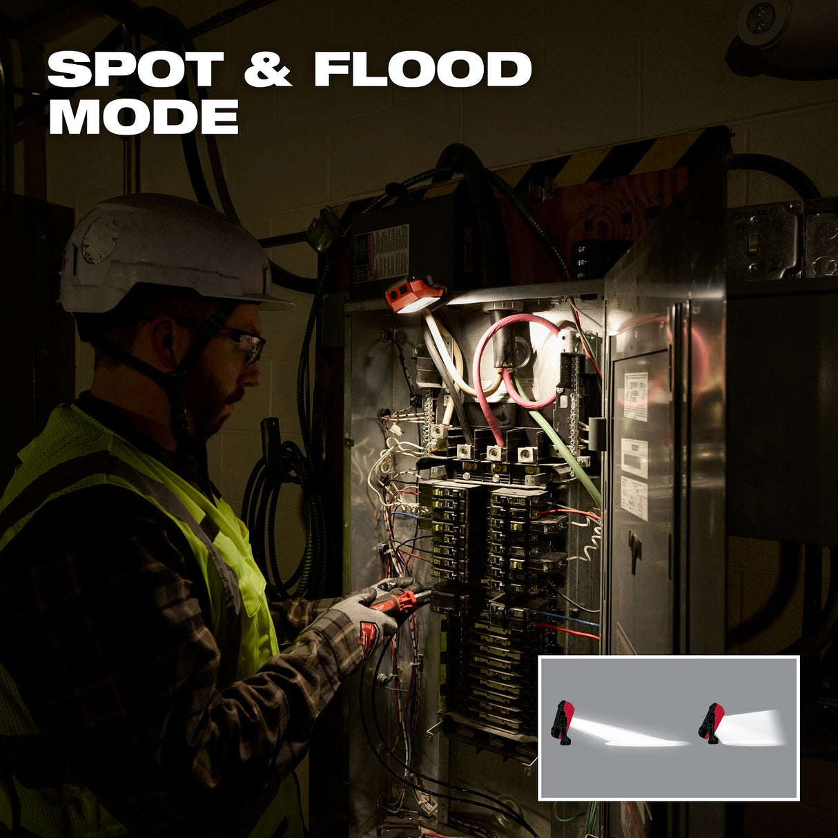 Milwaukee 2015R Rechargeable Pivoting Task Light with Spot Mode 600-Lumen USB-C Rechargeable - 8