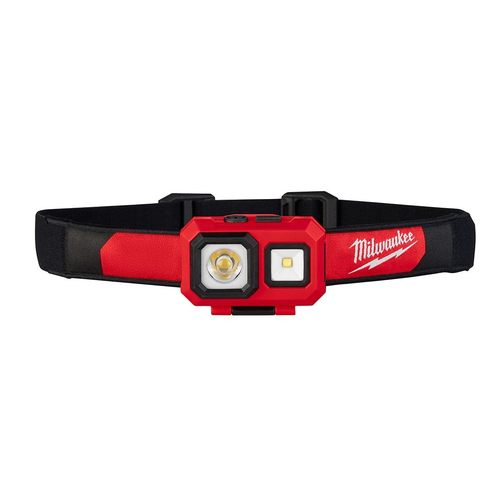 Milwaukee 2104 Spot/Flood Headlamp 450 Lumens 5-Modes (3-AAA Batteries Included)