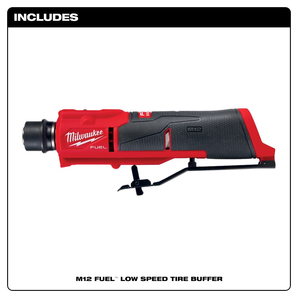 Milwaukee 2409-80 M12 FUEL 12V Lithium-Ion Brushless Low Speed Tire Buffer (Reconditioned) - 5