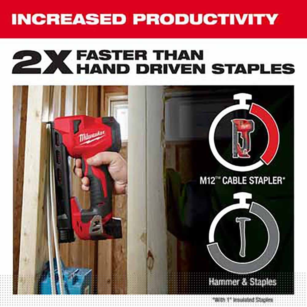 Milwaukee 2448-20 M12 Cable Stapler - 5