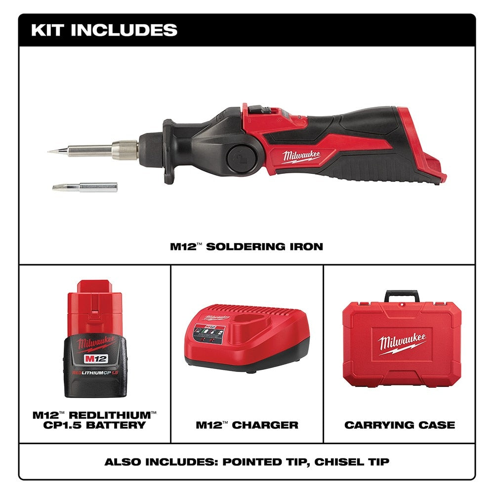 Milwaukee 2488-21 M12 Soldering Iron Kit - 2
