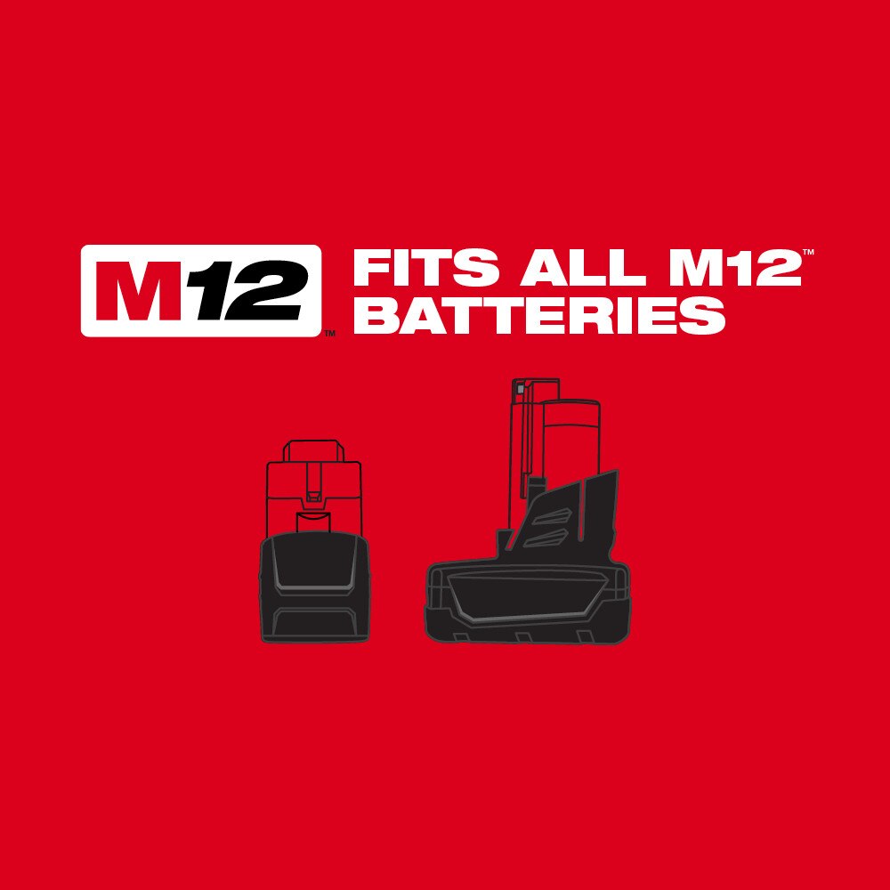Milwaukee 2504-22 M12 FUEL 1/2" Hammer Drill Kit with Charger and Carrying Case (2 Batteries) - 10
