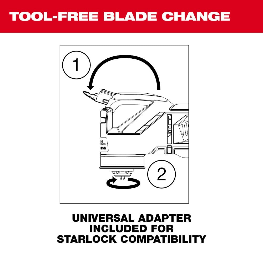 Milwaukee 2526-80 M12 FUEL Oscillating Multi-Tool (Reconditioned) - 9