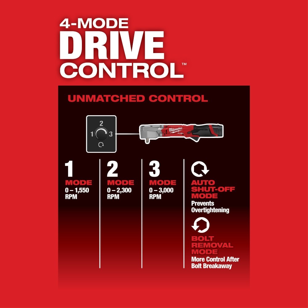 Milwaukee 2564-22 M12 FUEL 3/8" Right Angle Impact Wrench Kit - 6