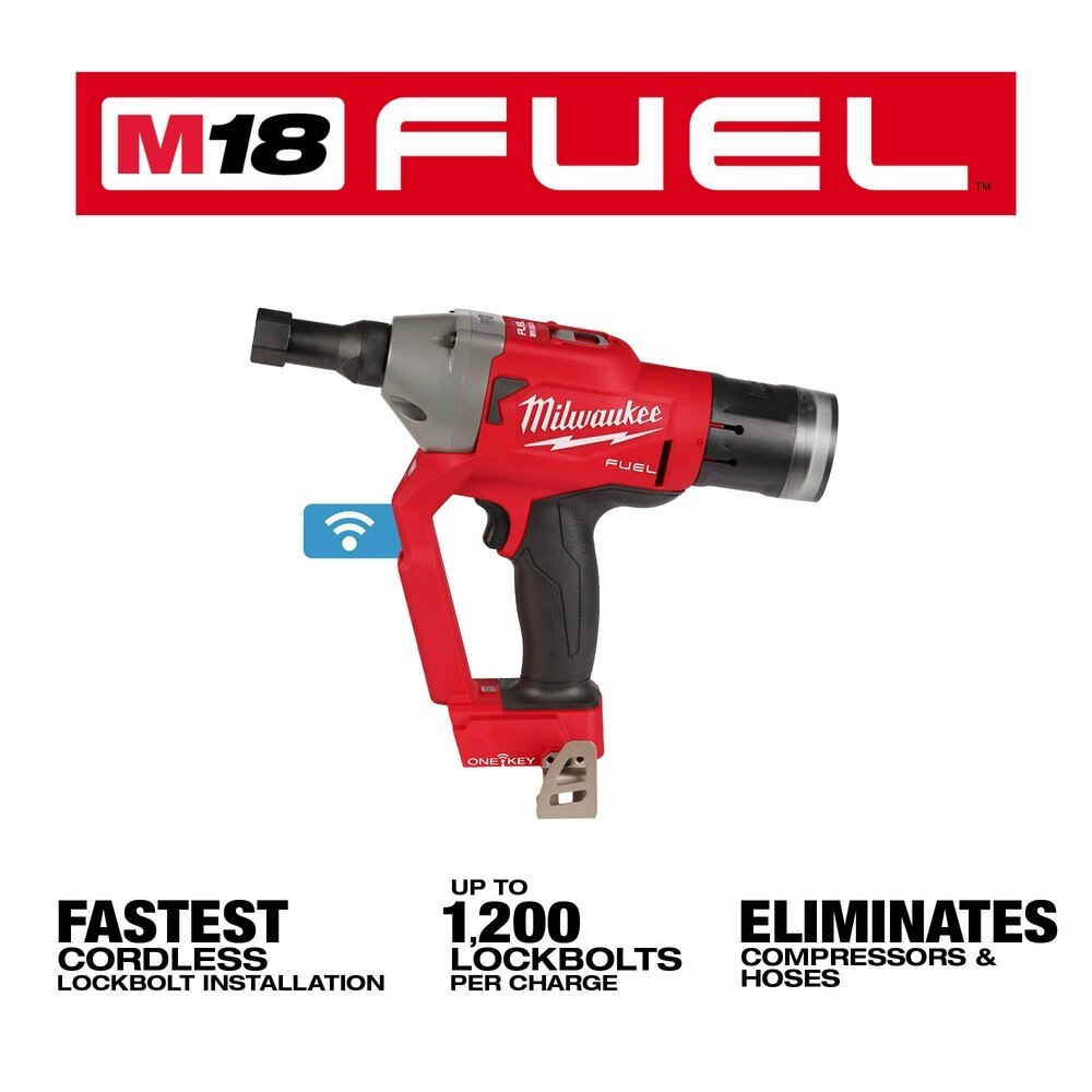Milwaukee 2661-80 M18 FUEL 1/4" Lockbolt Tool w/ ONE-KEY (Reconditioned) - 2