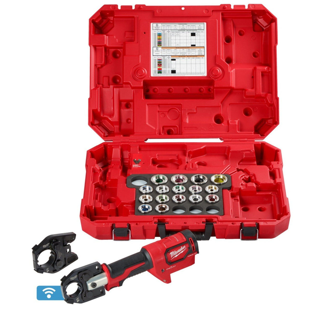 Milwaukee 2679-750AL M18 FORCE LOGIC 600 MCM Aluminum Crimper with 750 MCM Expanded Jaw Kit (Dies and Case) - 2