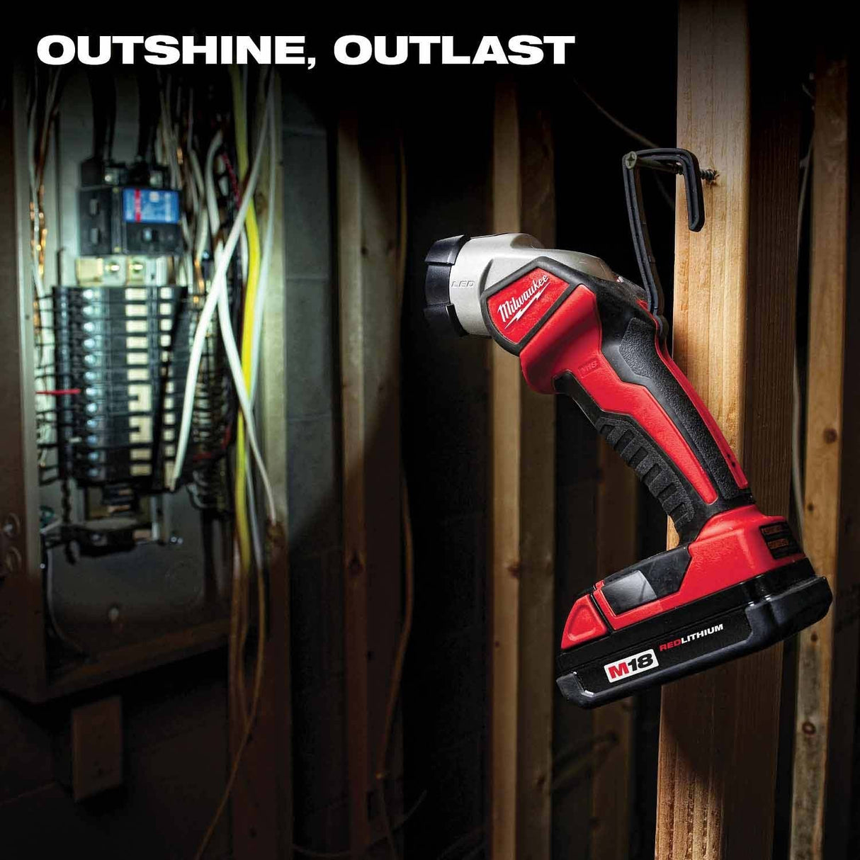 Milwaukee 2695-24 M18 Cordless Combo Compact Hammer Drill/Hackzall/1/4 Hex Impact Driver/Work Light/Charger/2 Battery - 7