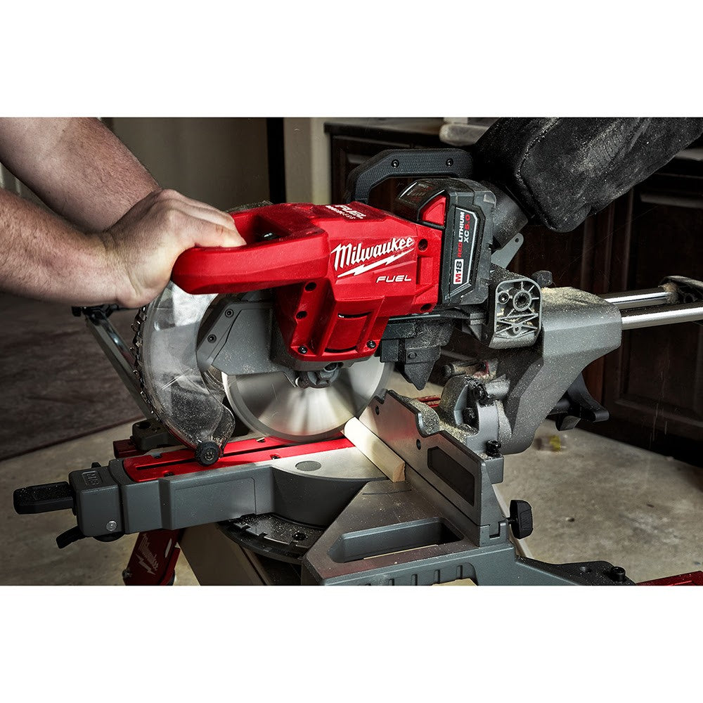 Milwaukee 2733-20 M18 FUEL 7-1/4" Dual Bevel Sliding Compound Miter Saw Bare Tool - 10
