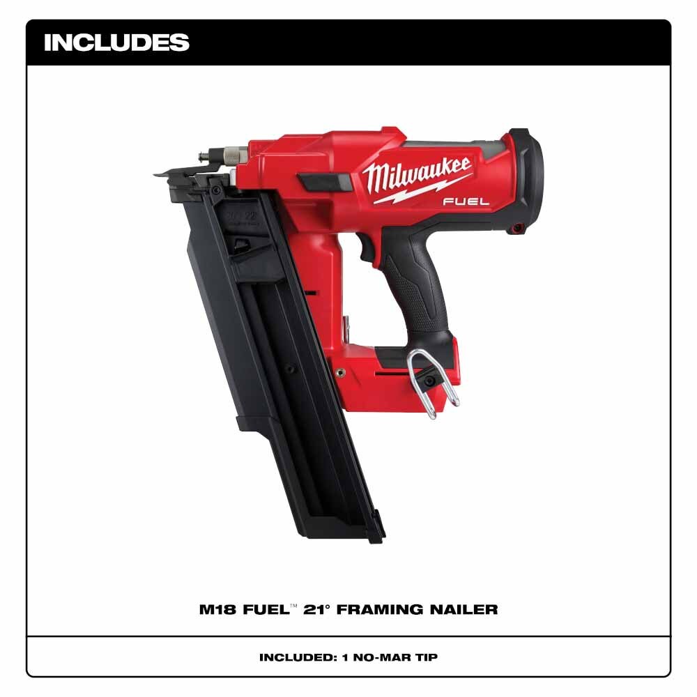 Milwaukee 2744-20 M18 FUEL™ 21 Degree Framing Nailer - 4
