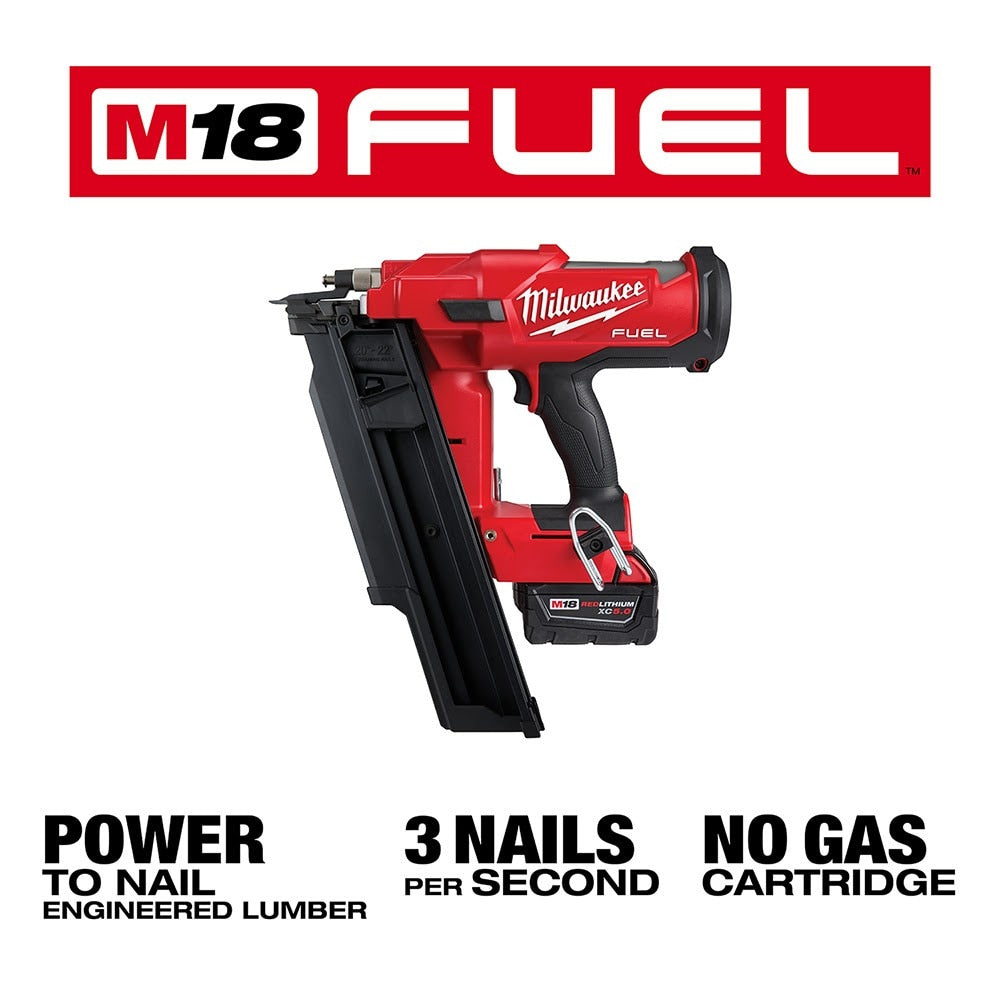 Milwaukee 2744-21 M18 FUEL™ 21 Degree Framing Nailer Kit - 4