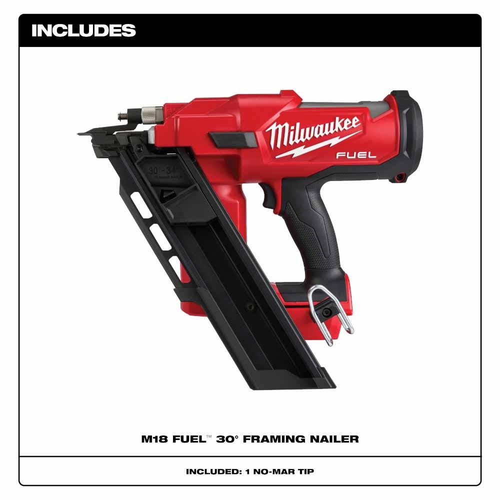 Milwaukee 2745-20 M18 FUEL™ 30 Degree Framing Nailer - 4