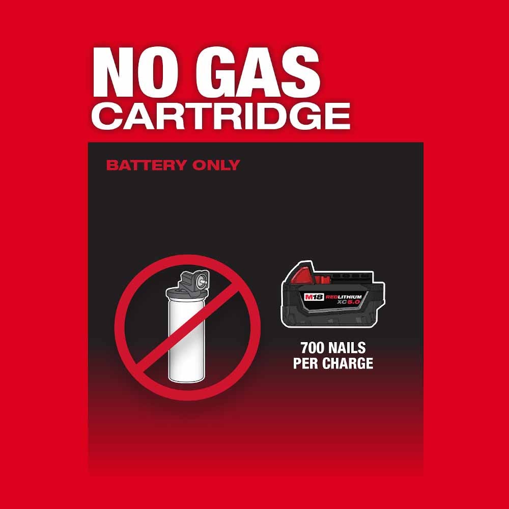 Milwaukee 2745-21 M18 FUEL™ 30 Degree Framing Nailer Kit - 9