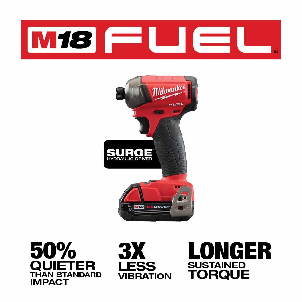 Milwaukee 2760-22CT M18 FUEL SURGE 1/4" Hex Hydraulic Driver Kit - 3