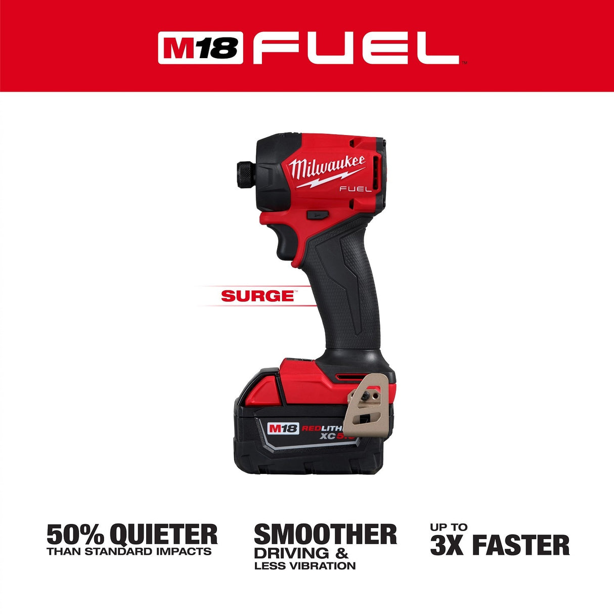 Milwaukee 2761-22 M18 FUEL SURGE 1/4" Hex Hydraulic Driver Kit - 2